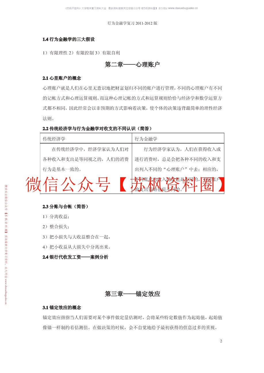 行为金融学